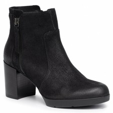 SCARPE TRONCHETTO DONNA GEOX D94EHE 000MW C9999 ANNEKA N1345 PELLE ORIGINALE AI