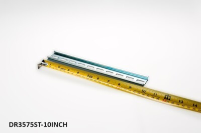 New DIN Rail Slotted Steel, Pre-Cut 35mm x 7.5mm, 250 mm (~10 (9.8) Inch) Long