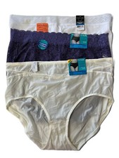 Lot/3 Vanity Fair Briefs Size 9 2XL 13186 13281 13227 MSRP 30.00