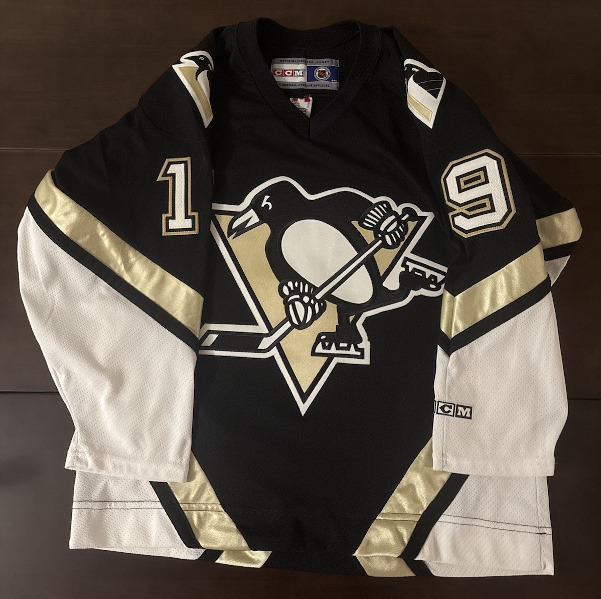 Ryan Whitney Pittsburgh Penguins Jersey CCM Black Medium