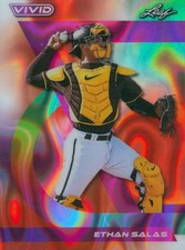 Ethan Salas 2024 Leaf Vivid Red Lava #ed 8/8 Padres