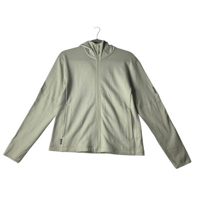 Icebreaker Womens RealFLEECE Merino Wool Full Zip Hoodie Sage