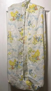 Sesame Street Vintage Baby Diaper Clothes Stacker Holder Yellow Big Bird Hanging