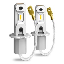 Aux H3 Led Fog Light Bulbs Conversion Kits Super Brighter Canbus Whiteyellow N