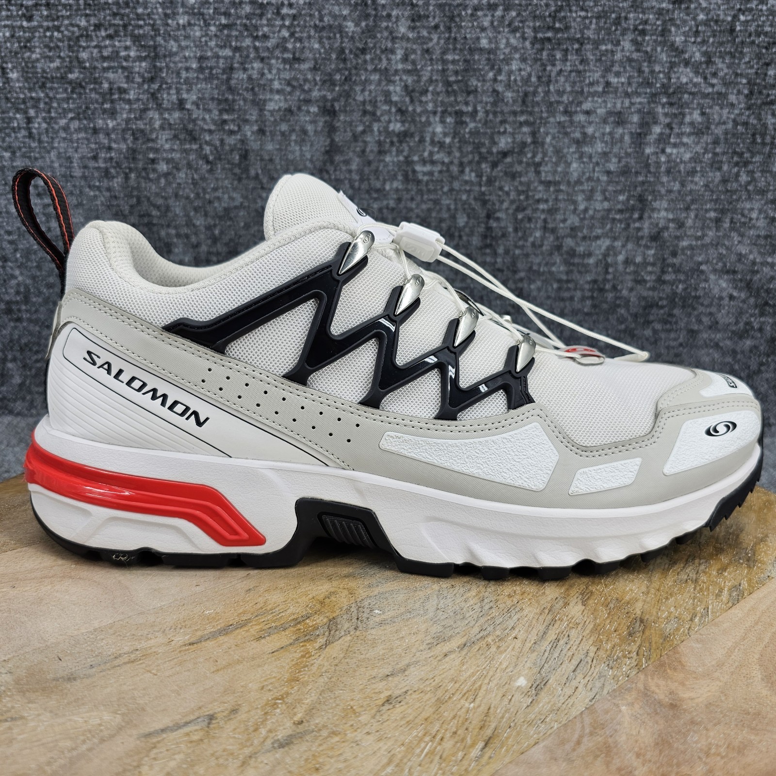 Scarpe da ginnastica Salomon ACS+ Lunar Rock da uomo taglia 11 5 bianco rosso papavero 472805