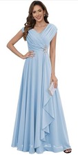 Mermaids Light Blue Mother of the Bride Dress Size 16