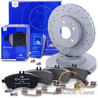 ATE Bremsscheiben +Ceramic BelÄGe +Kontakt Vorne FÜR Mercedes C-KLASSE W204 S204