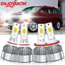 For Chevrolet Equinox 2010-2017 LED Headlight Kit Bulbs High-Low Beam White