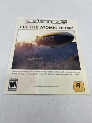 PS4 Atomic Blimp New ADVERT INSERT ONLY DLC Add On Unused