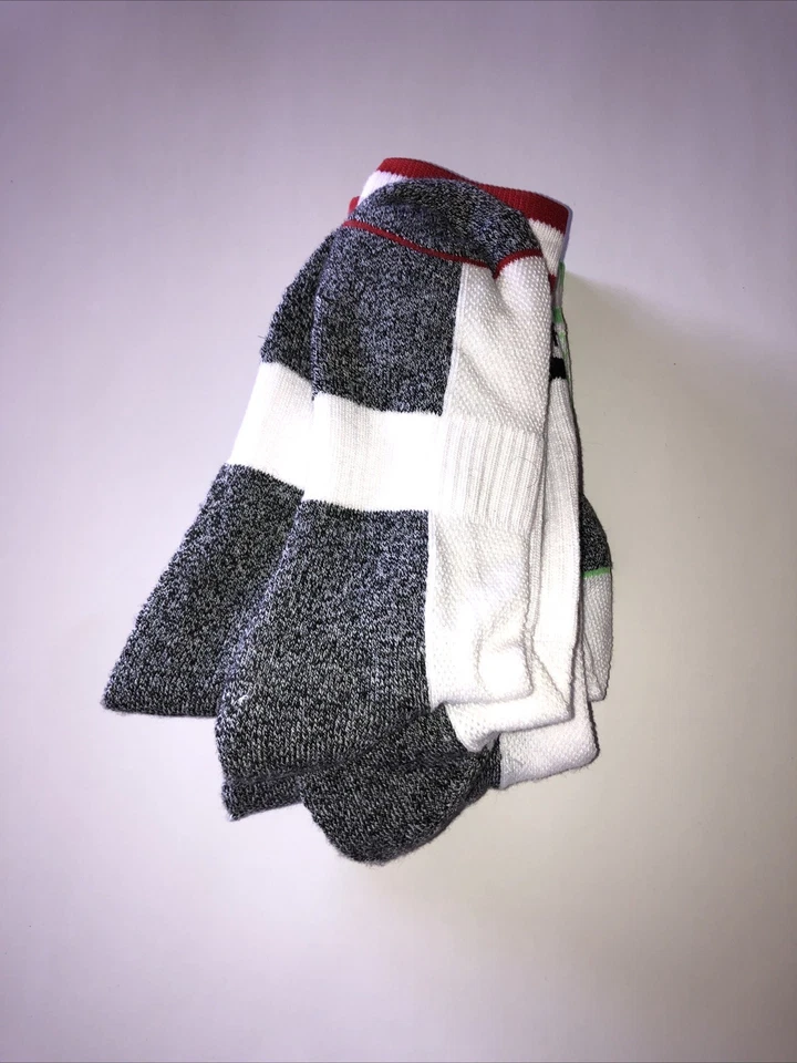 Calcetines Crooks & Castles Blanco Gris Color Patrón Malezas Nuevos Nunca Usados X3 Pares Foto 4 de 4