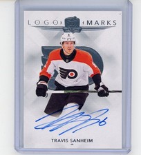 2024-25 U.D. THE CUP LOGO MARKS AUTOGRAPH Philadelphia Flyers Travis Sanheim