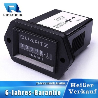 Hour Meter Digital Betriebsstundenzähler Für Marine Boot Traktor Generator DC12V