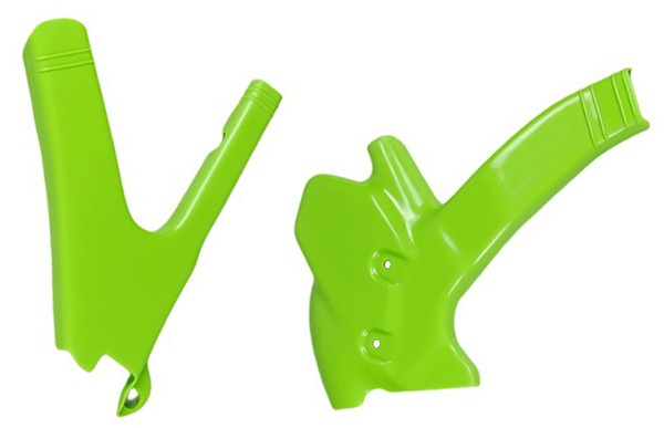 Ufo Kawasaki Kdx 200 1995 - 2024 Kunststoff Rahmenschoner GrüN-image