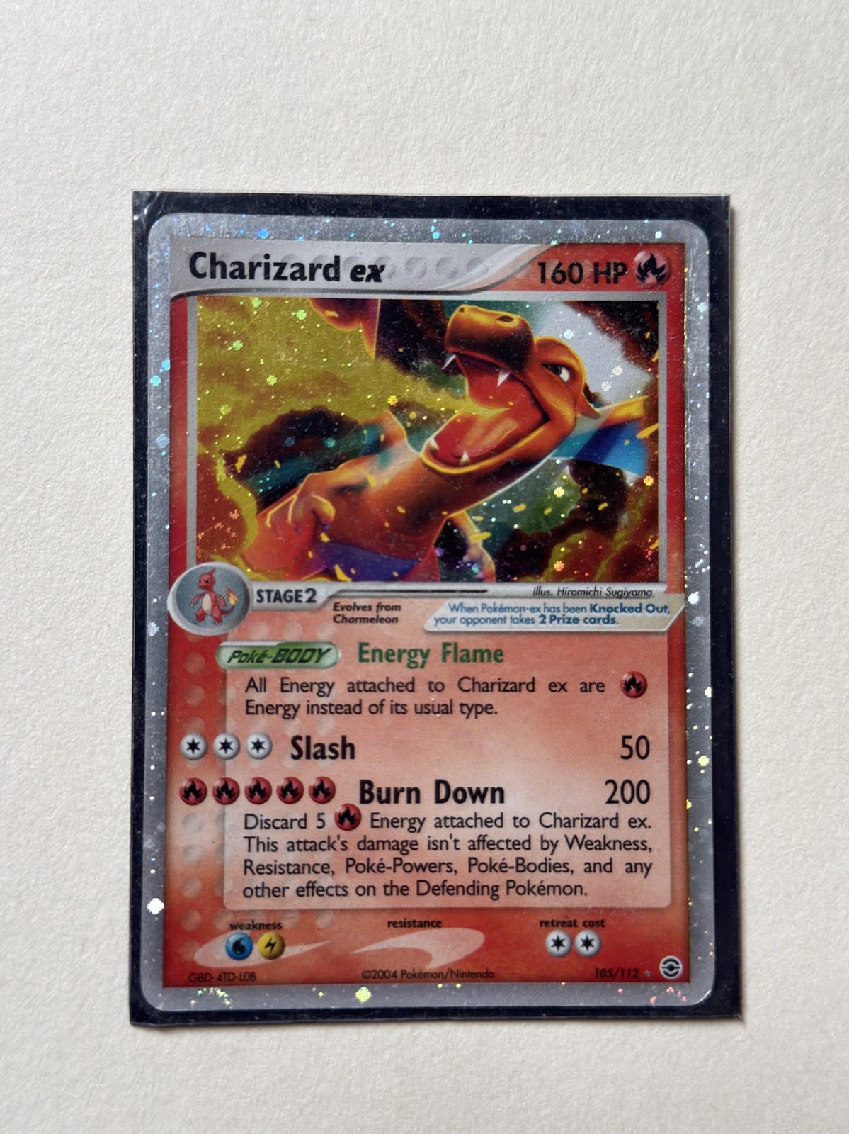 Charizard Ex - Fire Red & Leaf Green - 2004 - 105/112 - LP-NM - Holo