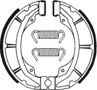 Bremsbacken Organisch BA103 passend für SUZUKI RM 100 1979-1981