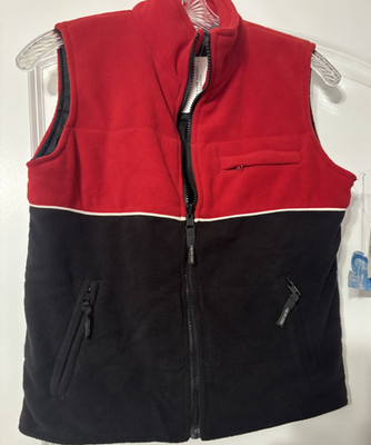 Energie Polar 2000 Sleeveless Vest Jacket size S Red and Black Chest Pocket NEW