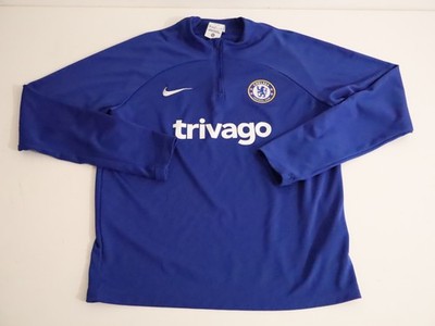 Chelsea Nike Dri-FIT Jungen 1/4 Reißverschluss Trainingstop blau XL 13-15 Jahre