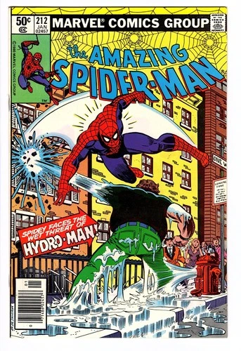 Amazing Spider-Man #212 VF/NM 1981 1st Hydro-Man Newsstand COMBINED SHIPPING!