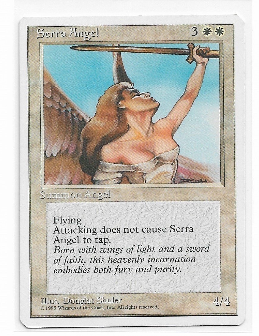 MTG  - Magic the Gathering - 1x Serra Angel ~ Fourth Edition ~ 4Ed ~ M/NM