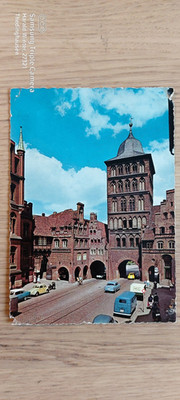 Postcard Lübeck Hanseatic city castle gate 982 1 ungel_21