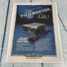 1980 Fuzzbuster Elite Radar Detector Vtg Print Ad/Poster Pinup Art Magazine Page