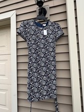 J. Crew Womens Belted Suiting Shift Dress Blue Printed new with tags size 0