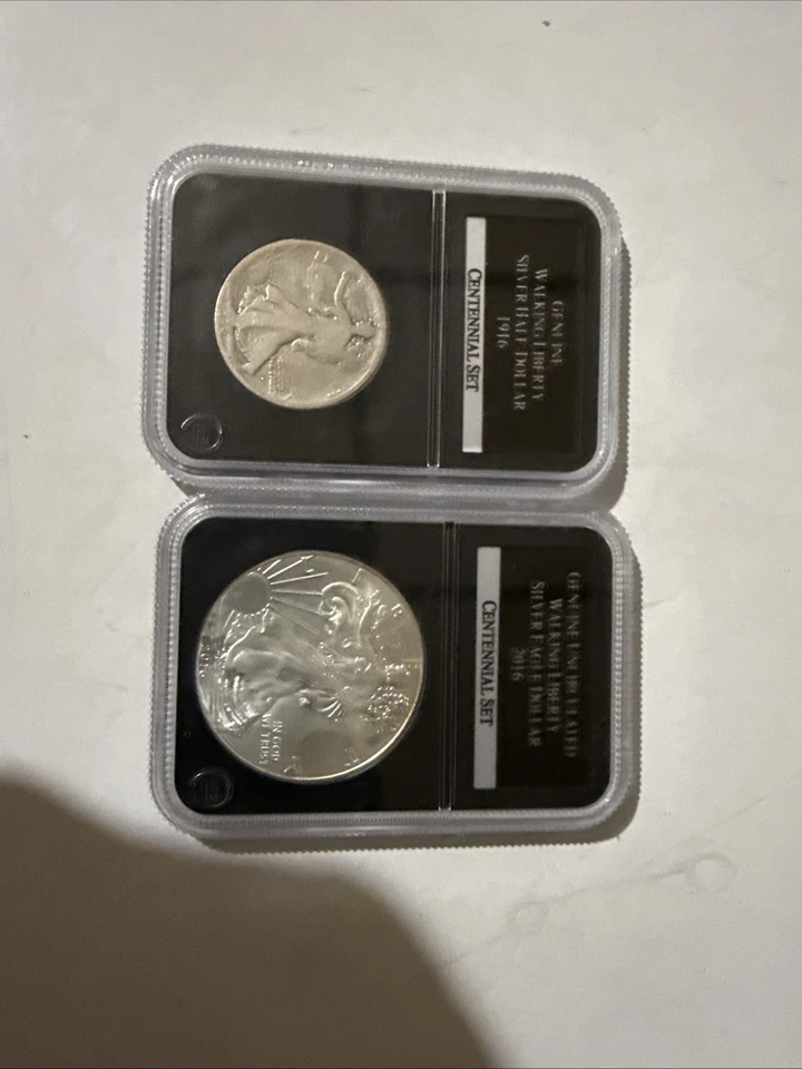 Americas Most Beautiful Walking Liberty 1916 D & 2016 SWL 100 anos conjunto #9/2500 - Imagem 4 de 4