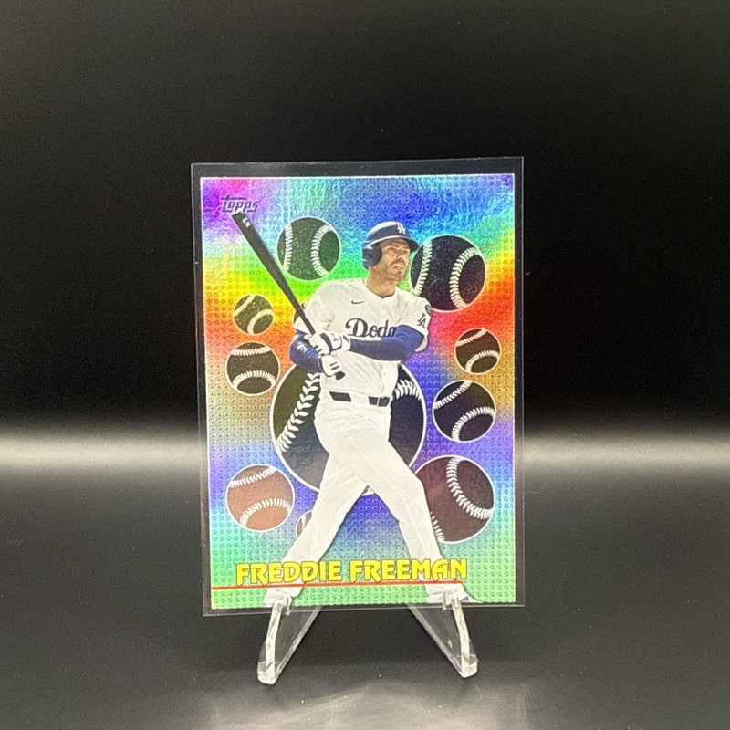 Topps 2024 Chrome All Etch Insert #65 Freddie Freeman Los Angeles Dodgers MLB