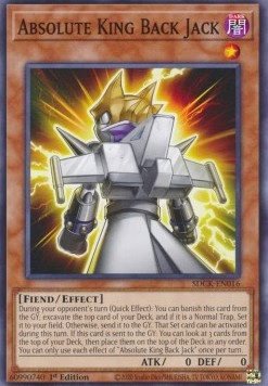 YuGiOh Absolute King Back Jack SDCK-EN016 Common Englisch Neu 1st