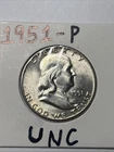 1951 Franklin Silver Half Dollar UNC