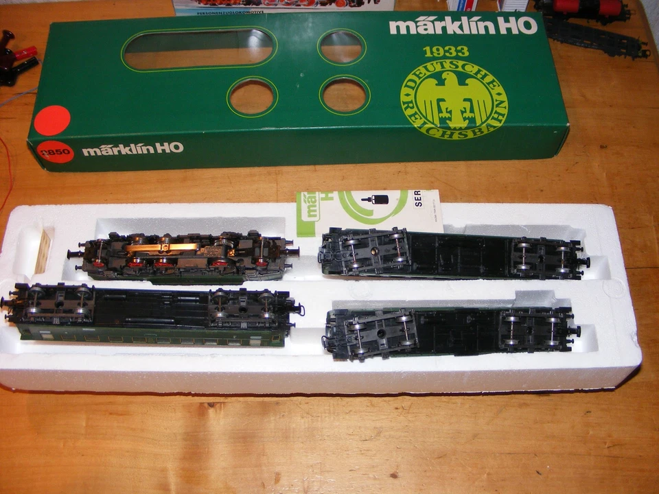 1x Märklin H0 Elektrolok 1933 DEUTSCHE REICHSBAHN-SET/Beilage OVP Nr. 2850 870.T - Bild 2 von 3