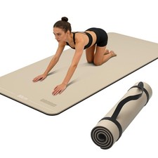 Wide Yoga Mat-80cm Non Slip Extra Thick 1/3'' Fitness Exercise Mat TPE Materi...