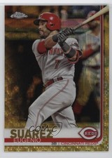2019 Topps Chrome Gold Wave Refractor 13/50 Eugenio Suarez #80