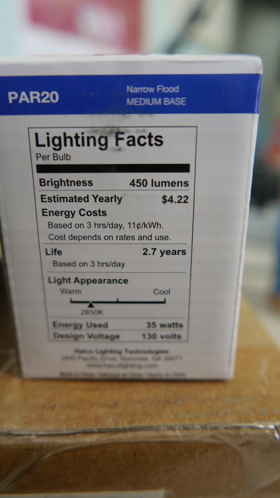 Lot of 15 New Light Bulbs Halco 107610 HP20NFL35 Prism PAR20
