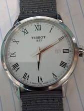 Tissot Quartz Dress Watch T129410A Swiss Made Stainless Steel On Nylon Band