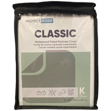 ProtectEase Waterproof Fitted Mattress Cover, King