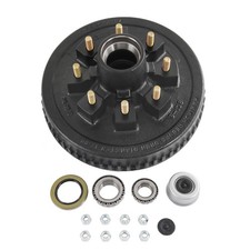 12"x 2" Trailer Brake Drum Kit 8 on 6.5" Replacement for 7000LBS Axle Hub Hea...