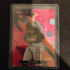 2025 Topps Finest Paul Skenes Magenta Refractor #255/350
