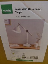 NEW  Dunelm Lever Arm Desk Lamp.