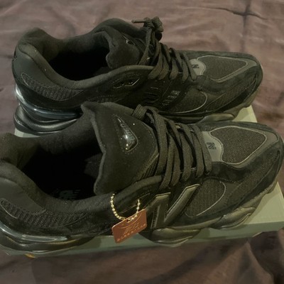 Size 12.5 - New Balance 9060 Triple Black Suede | eBay