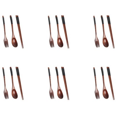 6 x cutlery made, portable set of chopsticks Geschi6115