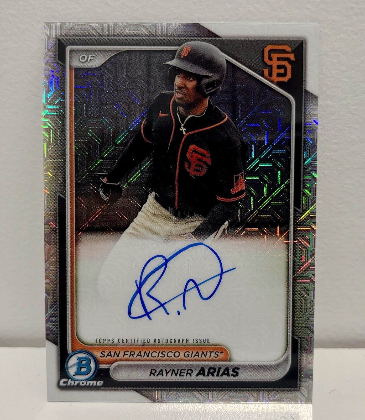 2024 Bowman - Chrome Prospect Mega Box Autographs Rayner Arias #BMA-RA (AU, RC)