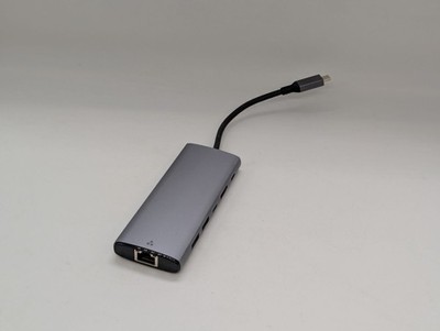 Amazon Basics USB-C Hub 6-in-1 Multiport Adapter 100W max PD 4K für PC Laptop