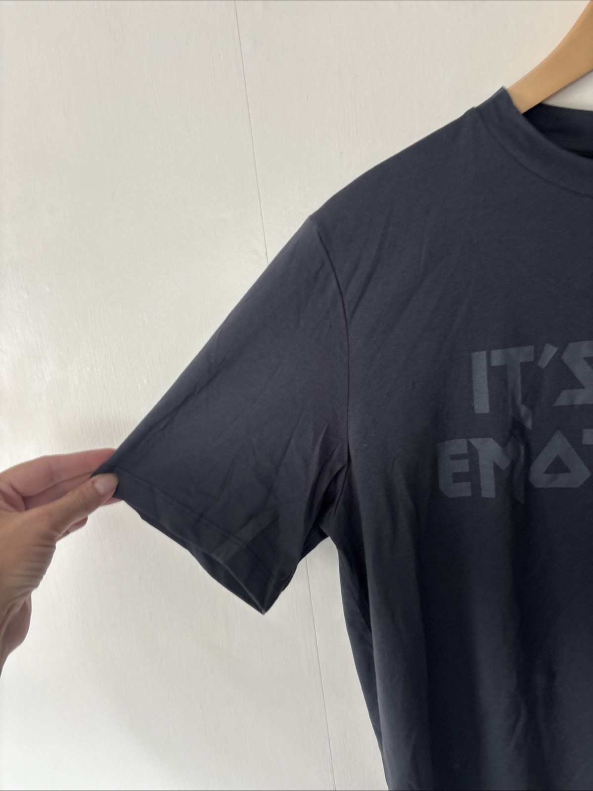 Mango Grey Slogan T-shirt ‘It’s Been Emotional’ Size S UK 8 thumbnail 3