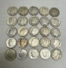 25x Silver Roosevelt Dimes (1946-1964) various dates & mints - Lot DB25