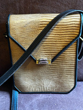 Vintage Roche Leather Crossbody Purse 1980s