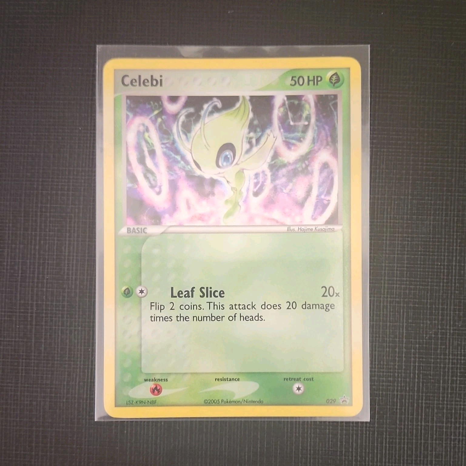 Pokémon Celebi Nintendo 029 Promo Holo Basic HP50 2005 English Trading Card