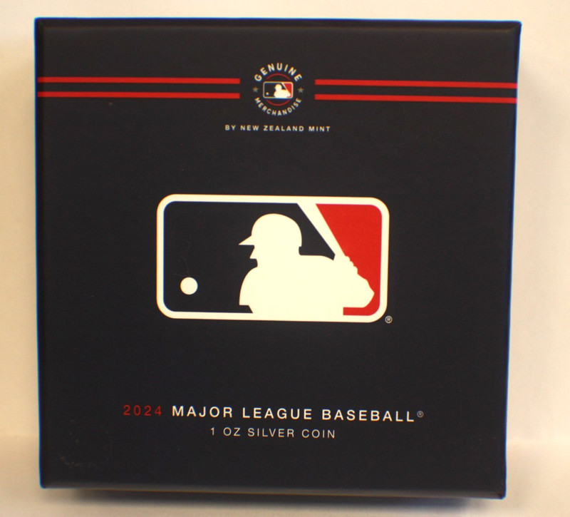 New Zealand Mint 2024 Major League Baseball 1 oz Silver Coin Niue $2