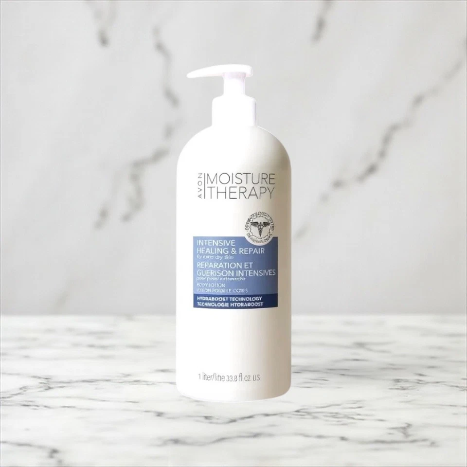 Loción Jumbo AVON Moisture Therapy Curación y Reparación Intensiva 33.8 Onzas Líquidas Foto 2 de 4