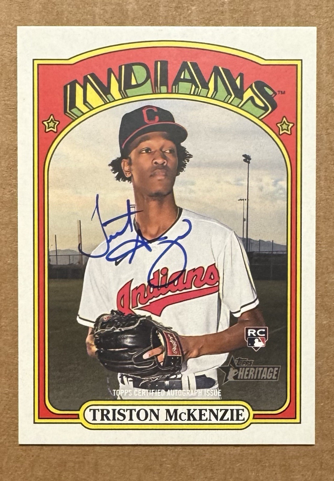 2021 Topps Heritage High Number - Triston McKenzie Real One Auto #ROA-TM (RC)